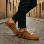 Men's Retro Panel Lace Up Low Top Sneakers