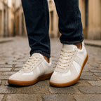 Men's Retro Panel Lace Up Low Top Sneakers