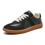 Men's Retro Panel Lace Up Low Top Sneakers