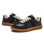 Men's Retro Panel Lace Up Low Top Sneakers