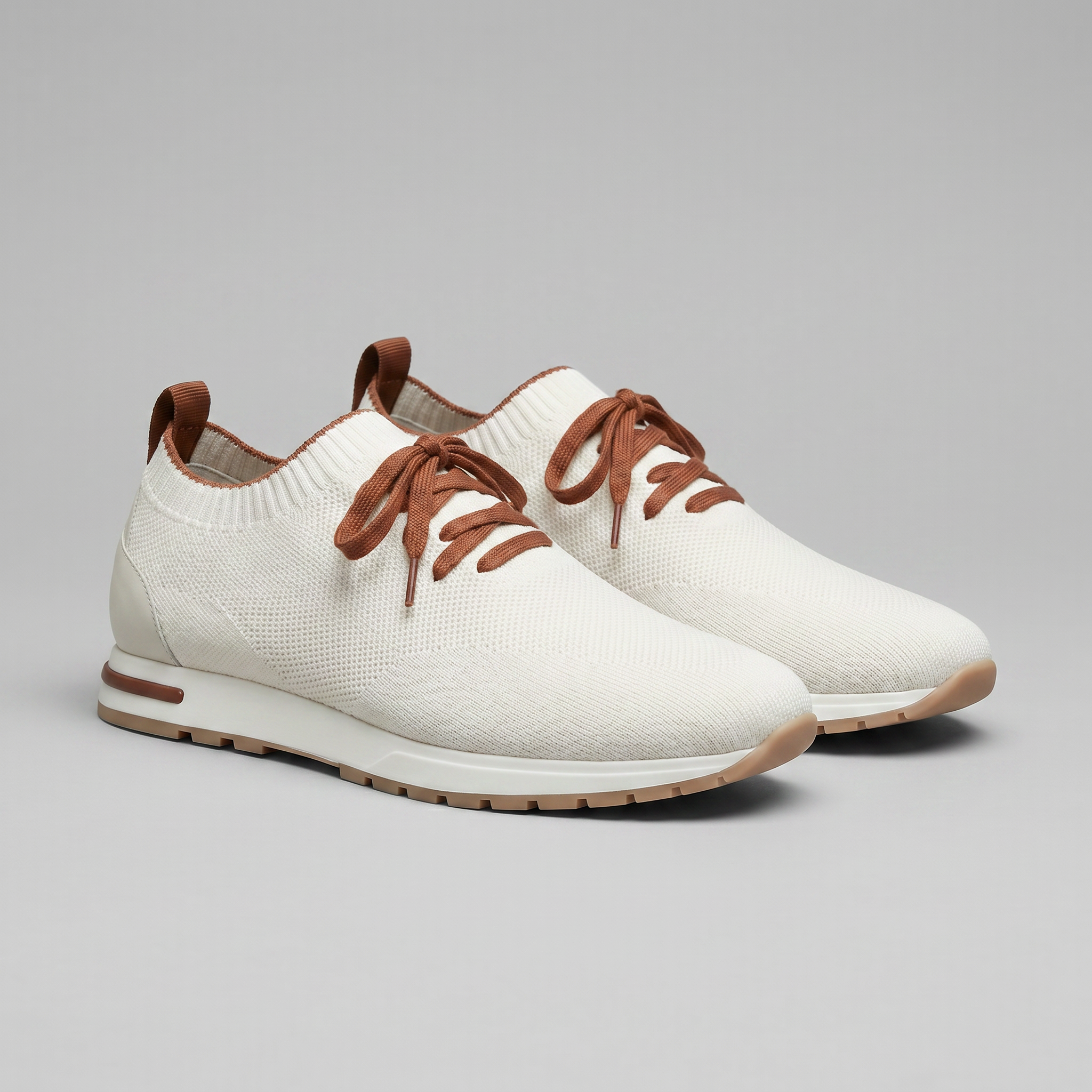 Men's Trainers Knitted Upper Lace Detail Everyday Shoes