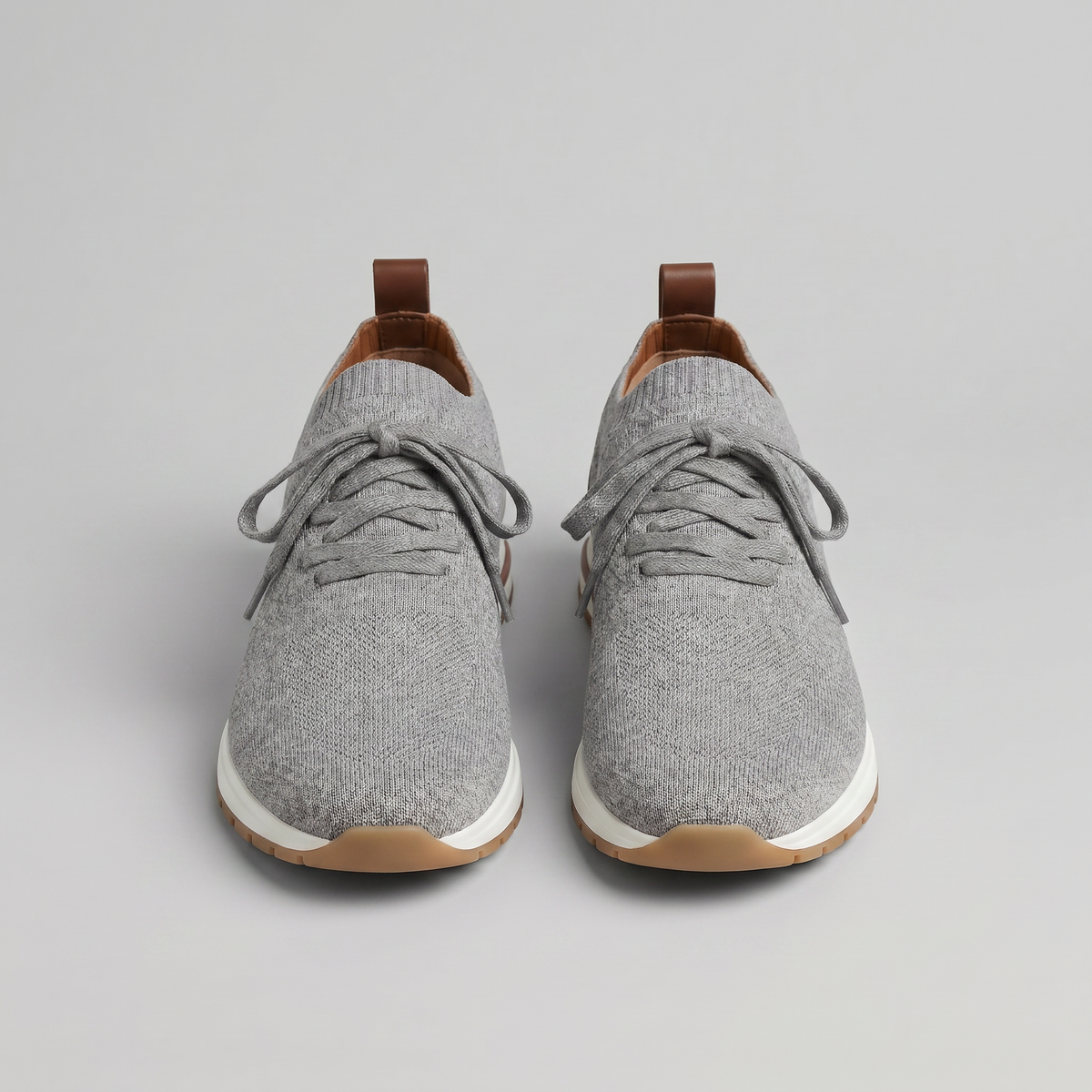 Men's Trainers Knitted Upper Lace Detail Everyday Shoes