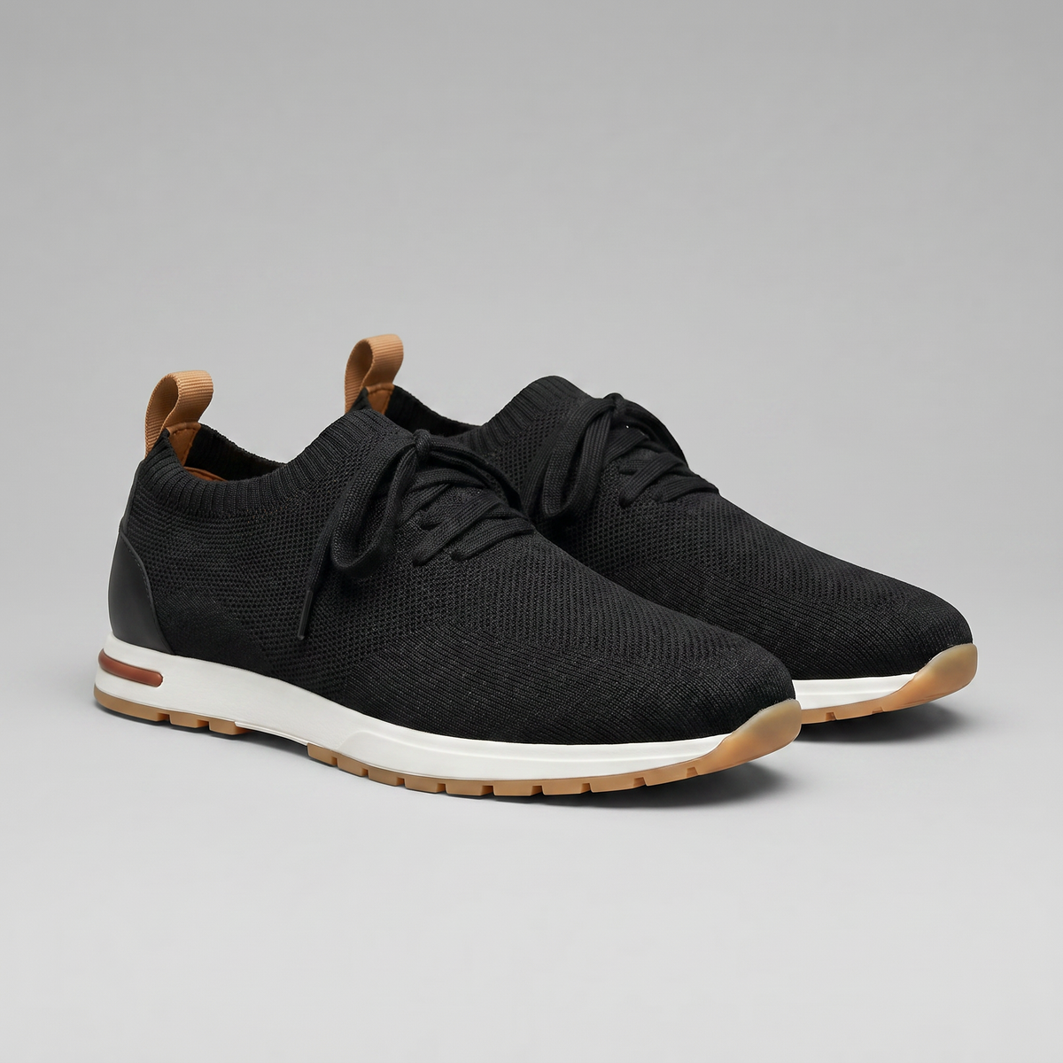 Men's Trainers Knitted Upper Lace Detail Everyday Shoes