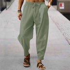 Men's Drawstring Relaxed Fit Lightweight Tapered Summer Trousers