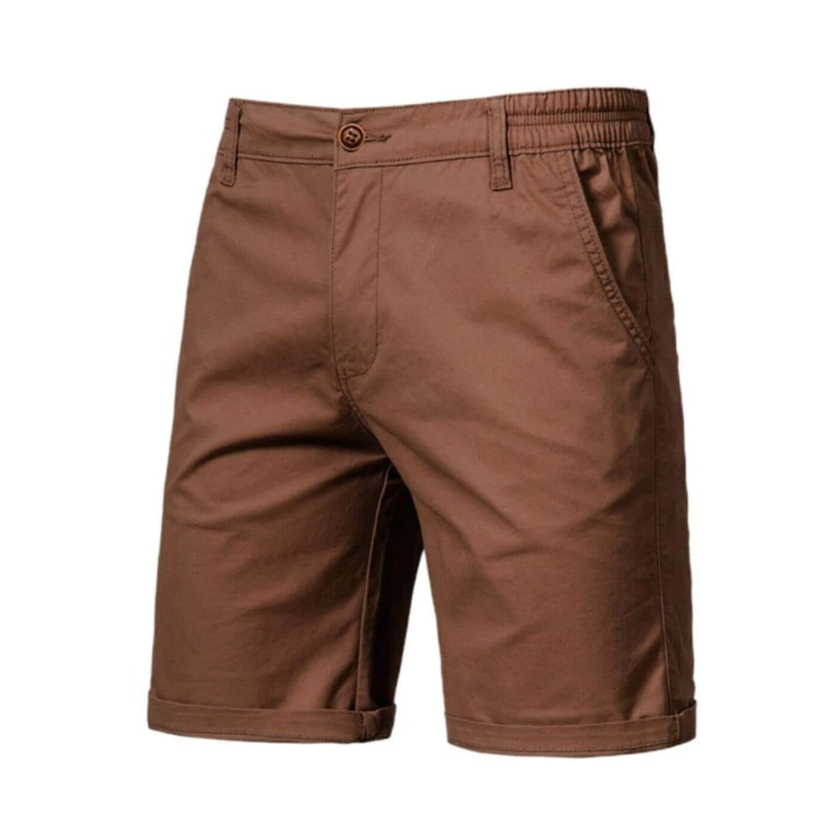 Men's Chino Shorts Elastic Waist Smart Casual Fit