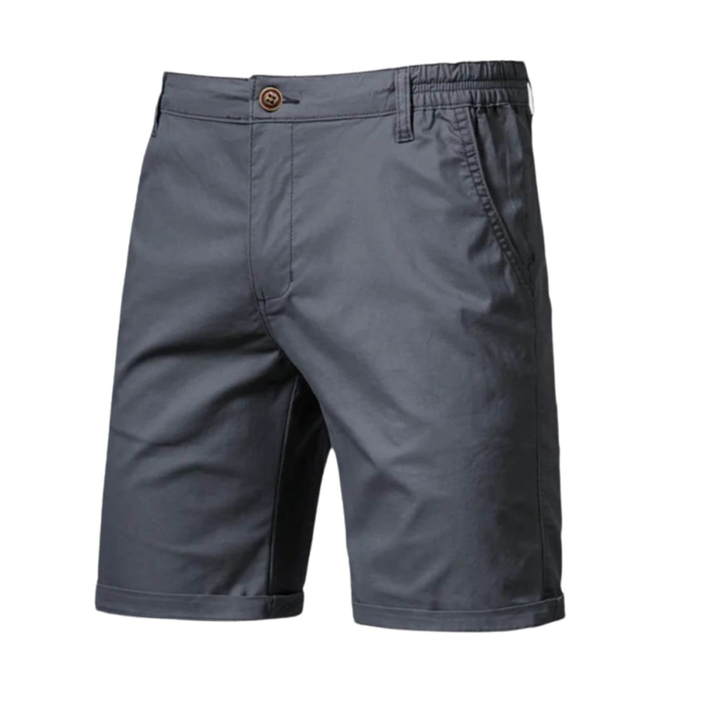 Men's Chino Shorts Elastic Waist Smart Casual Fit