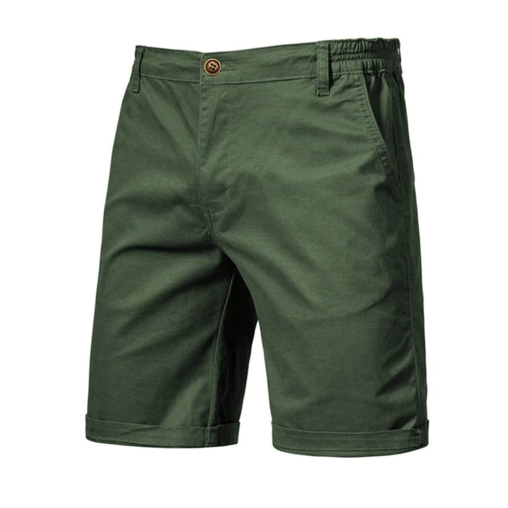Men's Chino Shorts Elastic Waist Smart Casual Fit