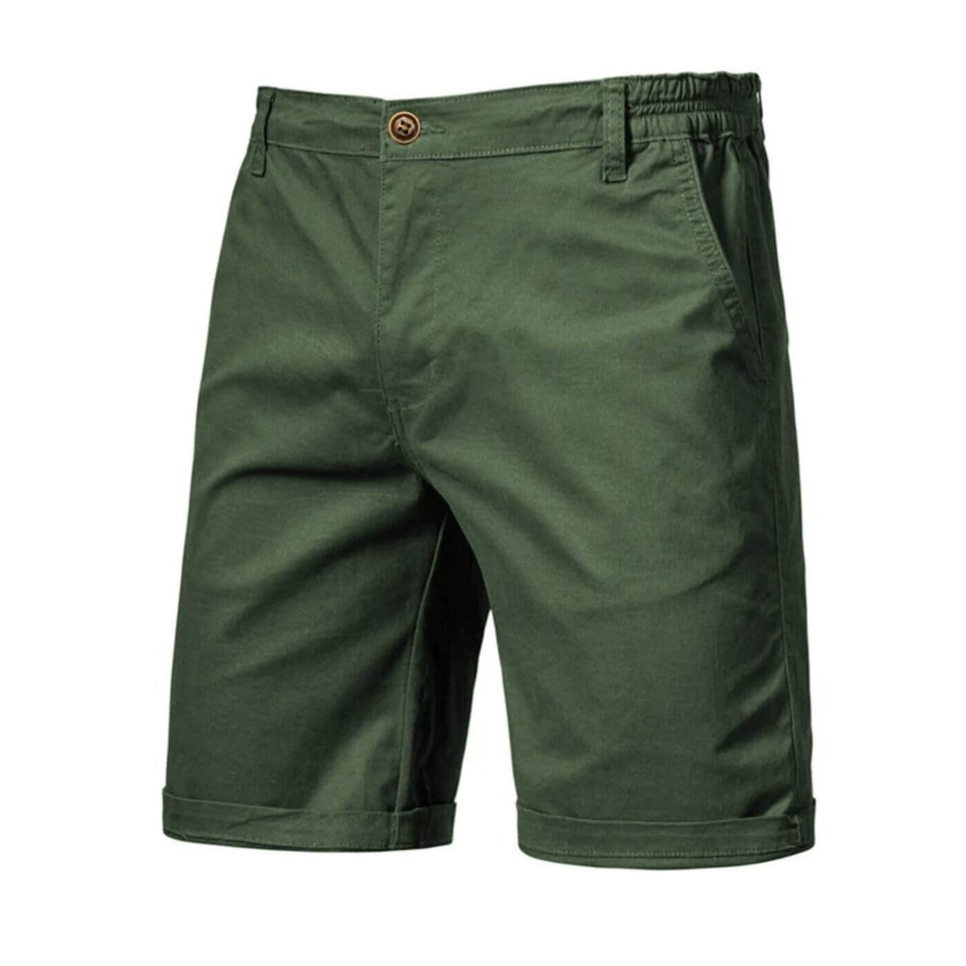 Men's Chino Shorts Elastic Waist Smart Casual Fit
