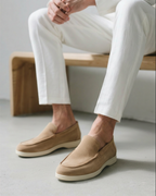 Men's Suede Slip On Loafers Casual Comfort Everyday Shoes