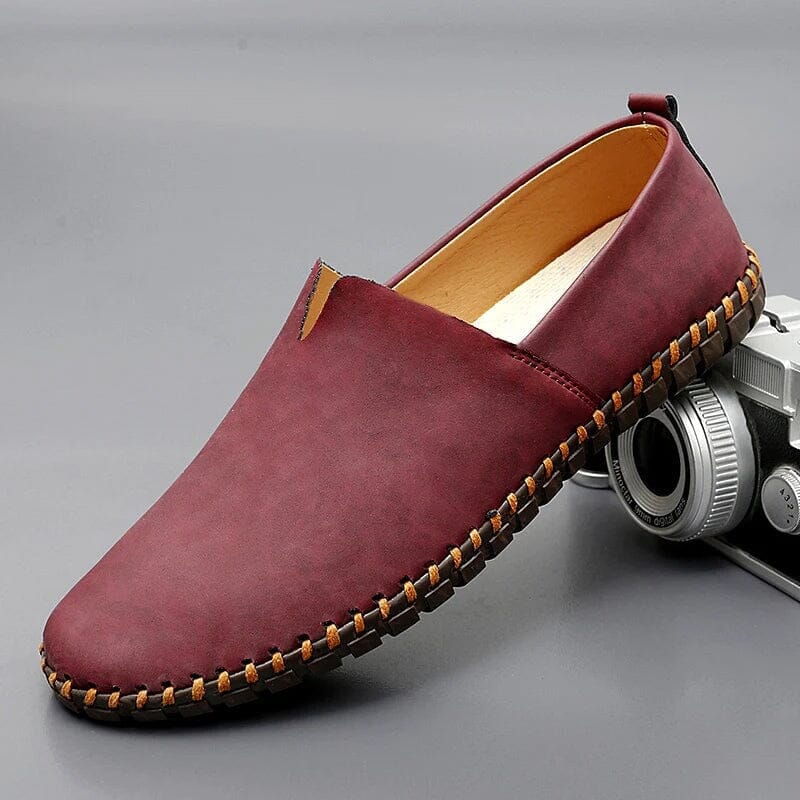 Men's Leather Moccasin Loafers Slip On Shoes for Summer