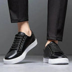 Men's Leather Low Top Trainers Smart Casual Summer Shoes