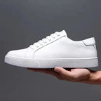 Men's Leather Low Top Trainers Smart Casual Summer Shoes
