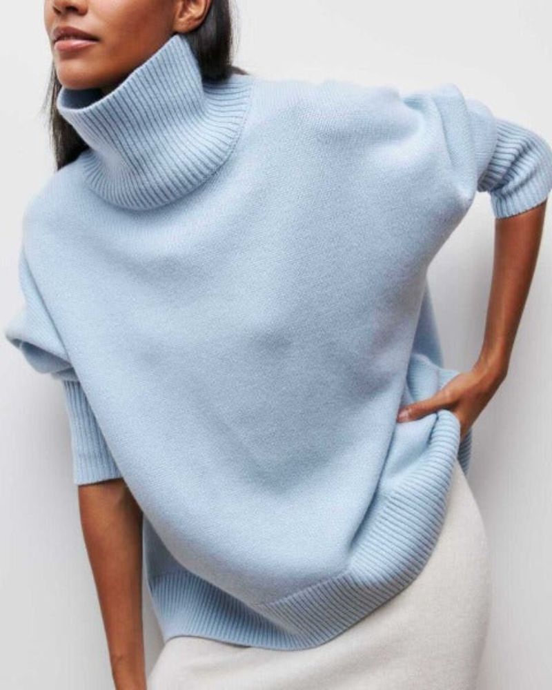 Women's Oversized Turtleneck Sweater