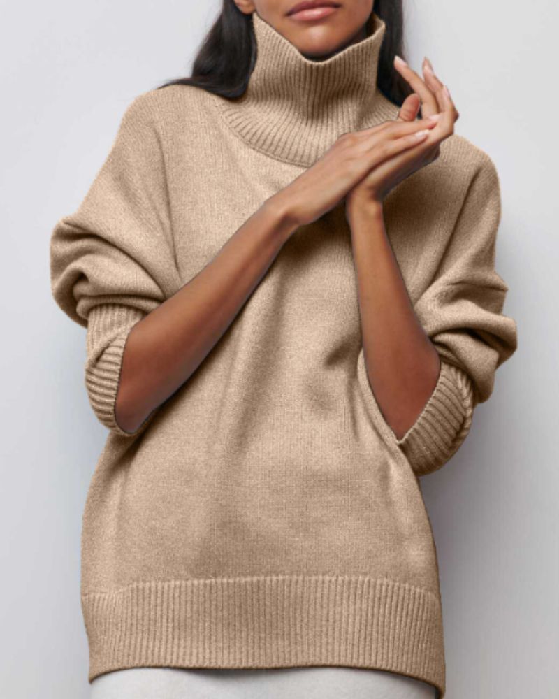 Women's Oversized Turtleneck Sweater
