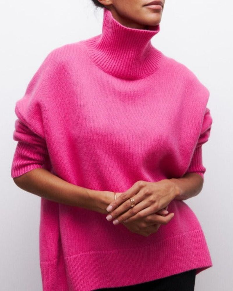 Women's Oversized Turtleneck Sweater