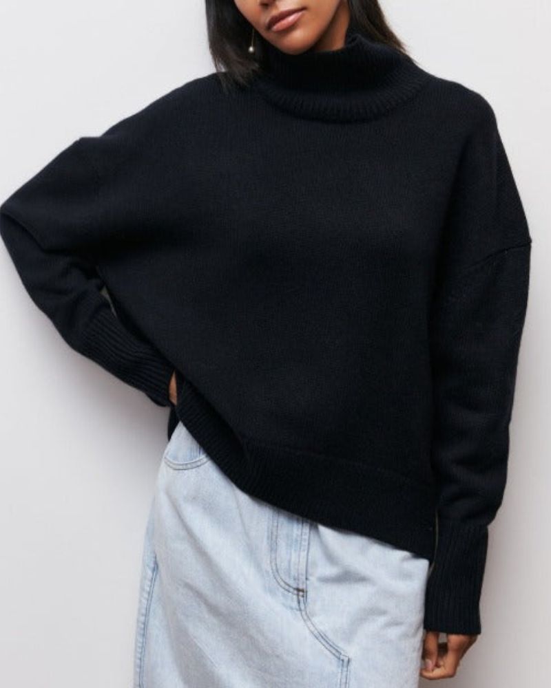 Women's Oversized Turtleneck Sweater