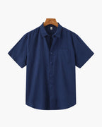 Men's Short Sleeve Linen Button Up Summer Shirt