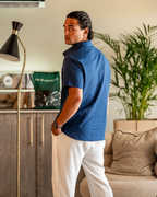 Men's Short Sleeve Linen Button Up Summer Shirt