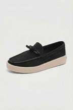 Men's Loafers Lace Detail Platform Slip On Shoes