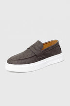 Men's Loafers Slip On Platform Sole Penny Shoes