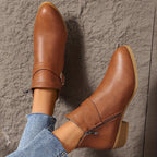Women's Chelsea Ankle Boot with Buckle Detail