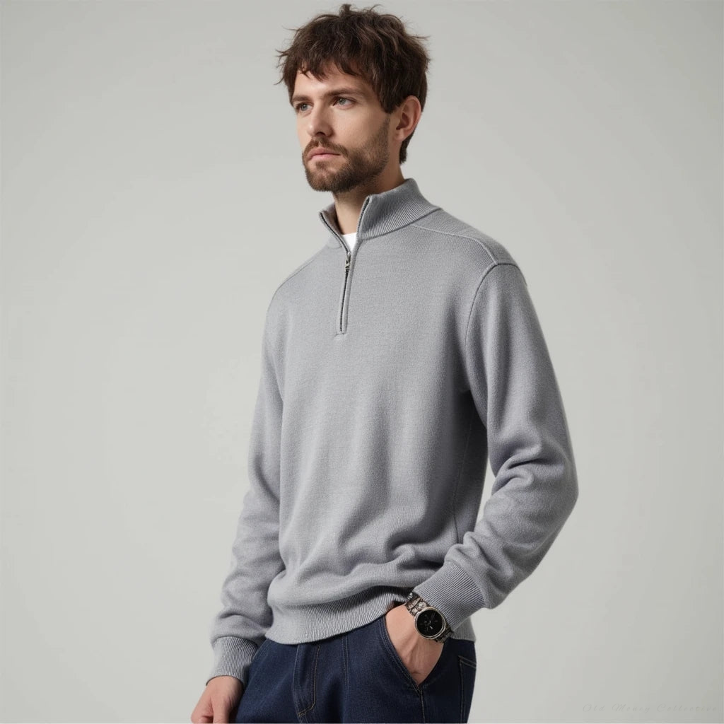 Men's Wool Sweater Warm Comfortable Stylish Versatile Layering Knitwear