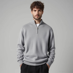 Men's Wool Sweater Warm Comfortable Stylish Versatile Layering Knitwear