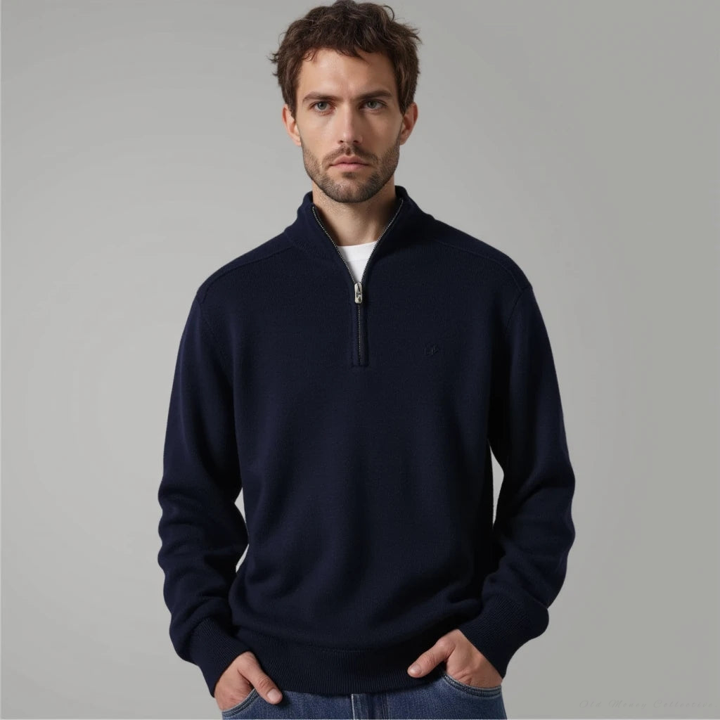 Men's Wool Sweater Warm Comfortable Stylish Versatile Layering Knitwear