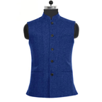 Men's Slim Fit Stand Collar Waistcoat Tailored Heritage Layer