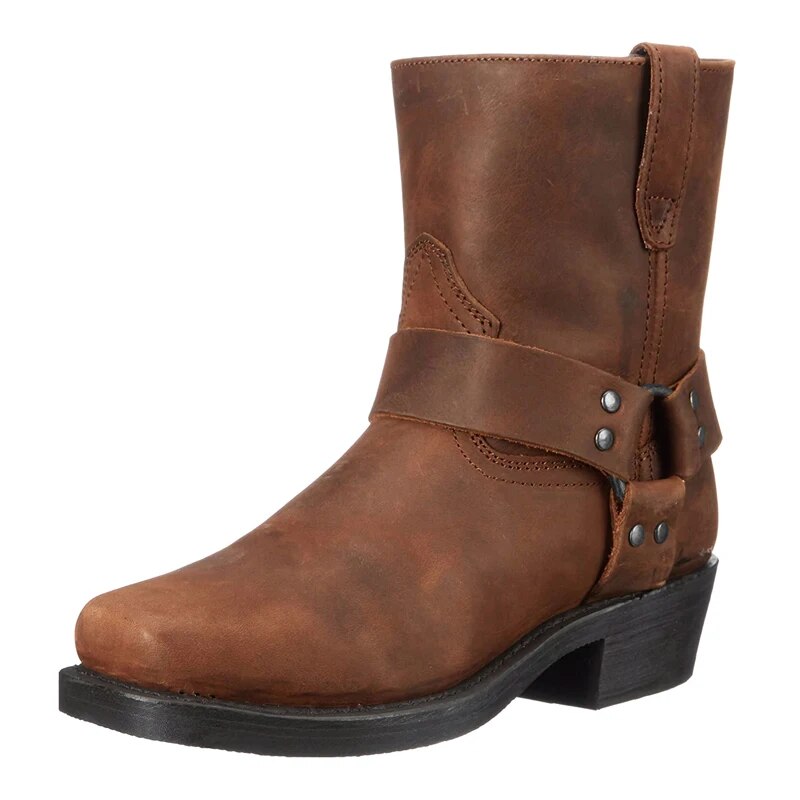 Men's Western Leather Boots Stylish Durable Comfortable Everyday Adventure