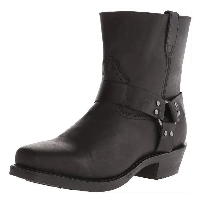 Men's Western Leather Boots Stylish Durable Comfortable Everyday Adventure