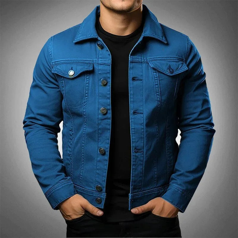 Men's Lightweight Denim Jacket Casual Stylish Everyday Spring Layering