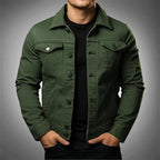 Men's Lightweight Denim Jacket Casual Stylish Everyday Spring Layering