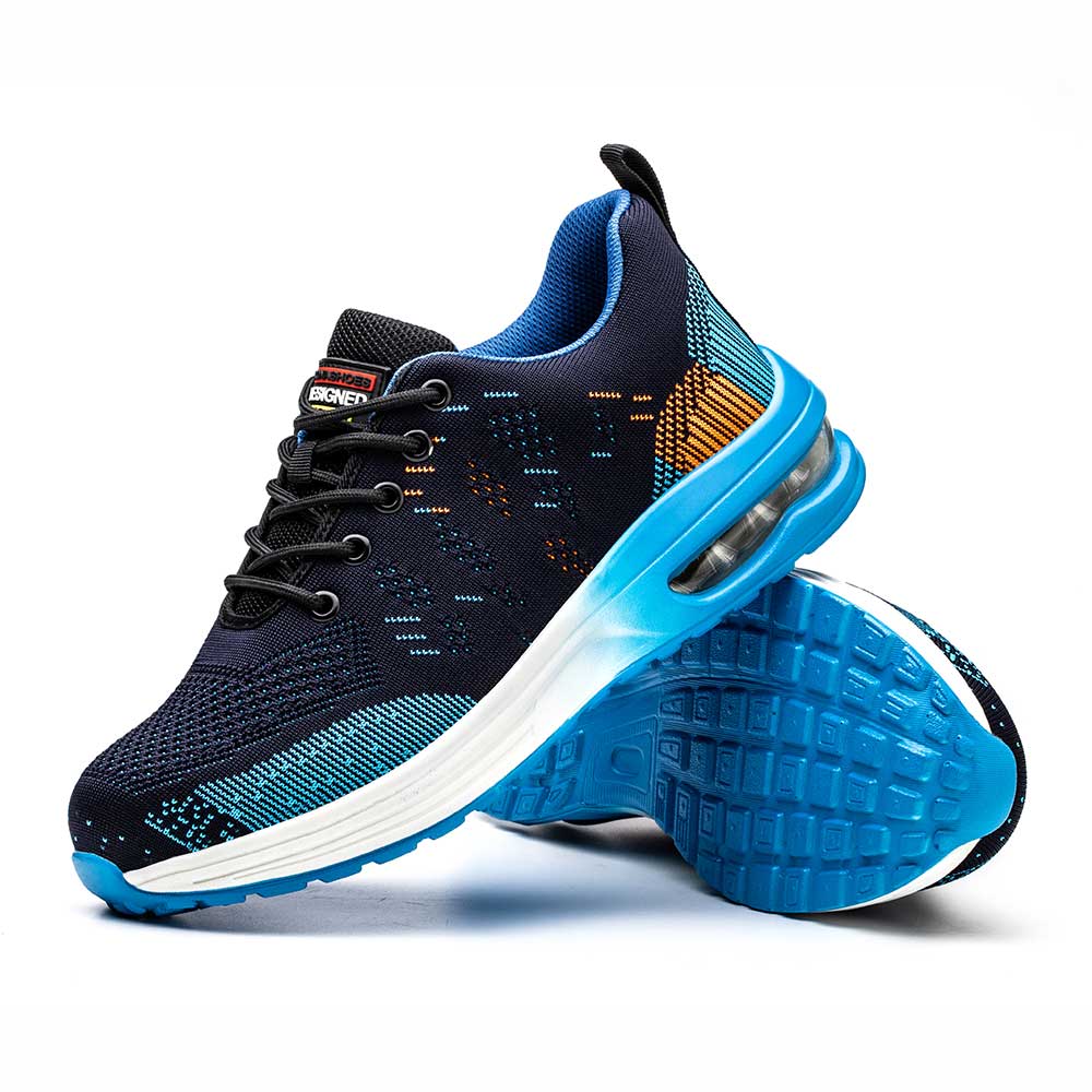 Men's S3 Lace Up Air Cushion Safety Shoes