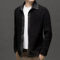 Men's Knitted Collared Cardigan Button Up Layer for Autumn