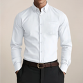 Men's Slim Fit Button Down Collar Shirt Long Sleeve