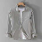 Men's Printed Button Up Shirt Relaxed Long Sleeve Summer