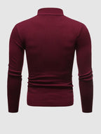 Men's Slim Fit Turtleneck Sweater Minimalist Layer for Autumn