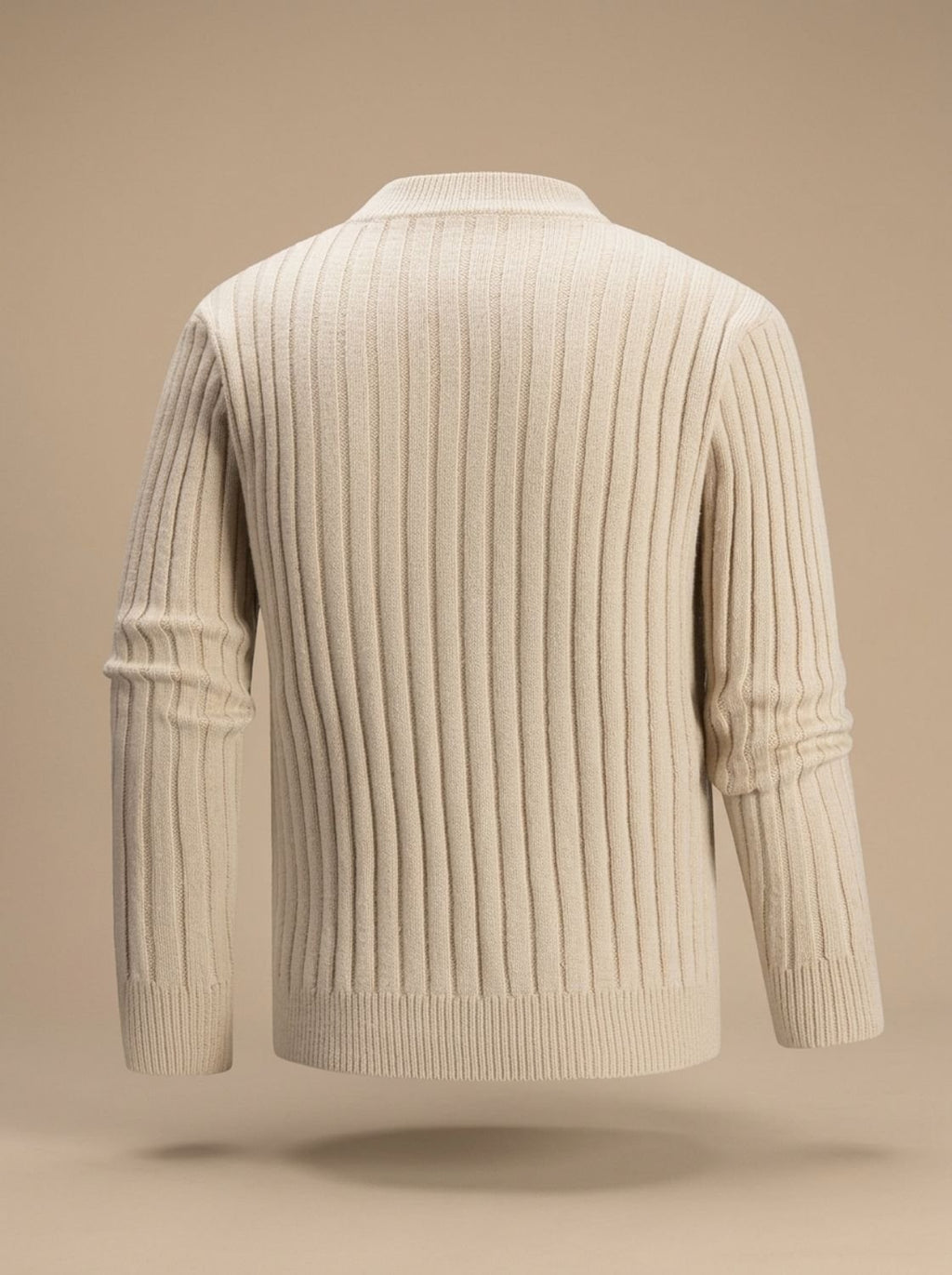 Men's Breathable Knit Mock Neck Sweater