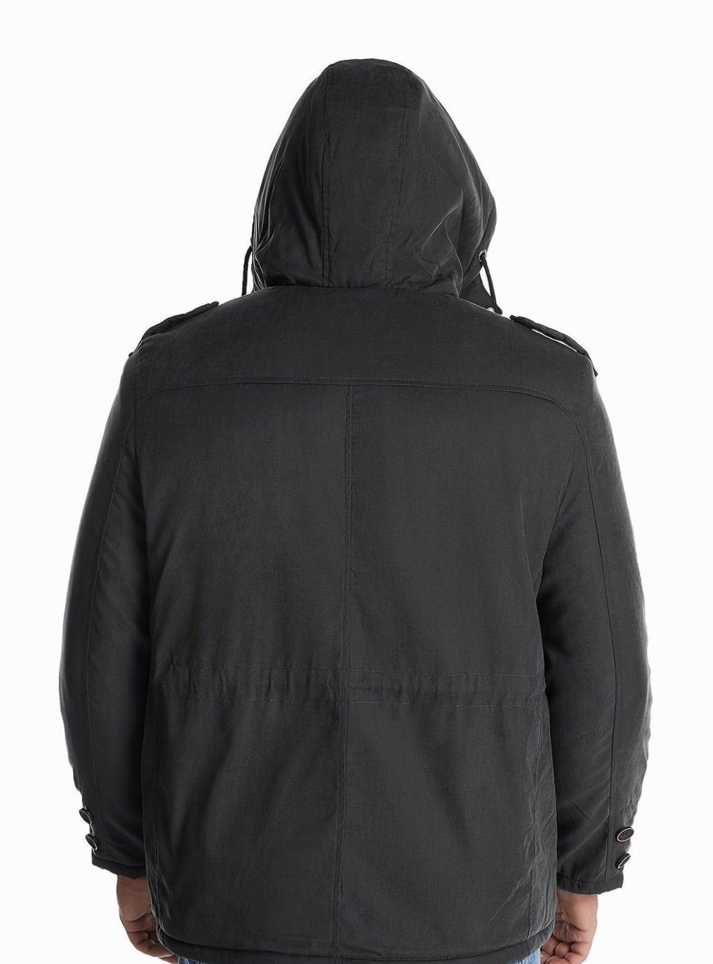 Men's Padded Utility Jacket with Chest Flap and Cargo Pockets