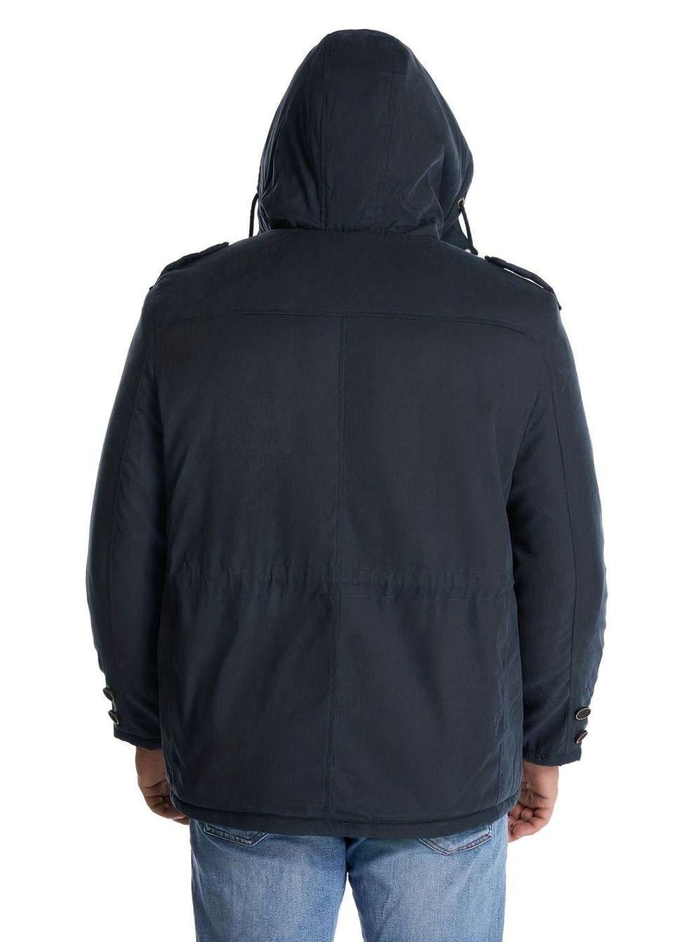 Men's Padded Utility Jacket with Chest Flap and Cargo Pockets
