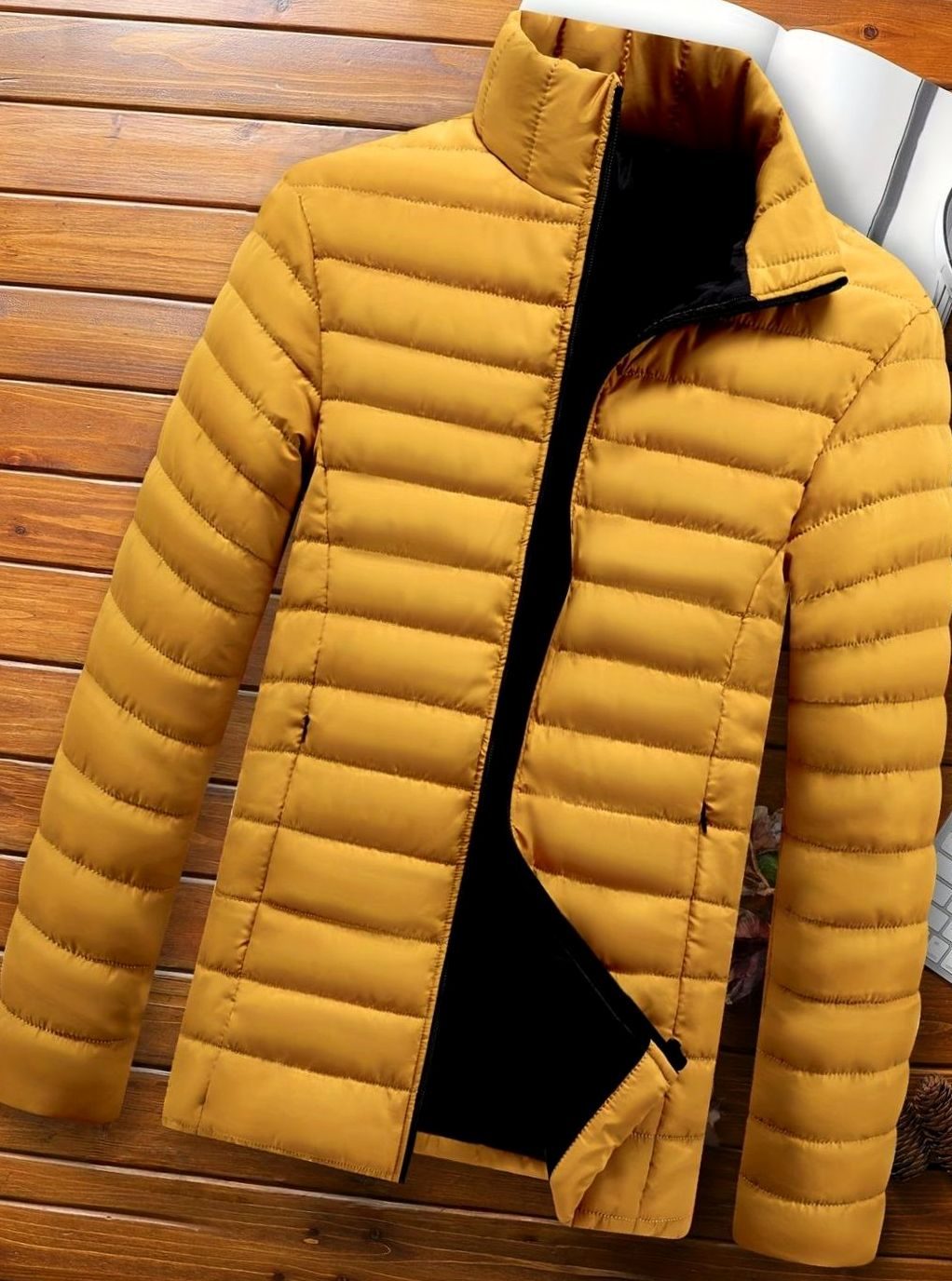 Men's Packable Channel-Quilted Zip Puffer Jacket