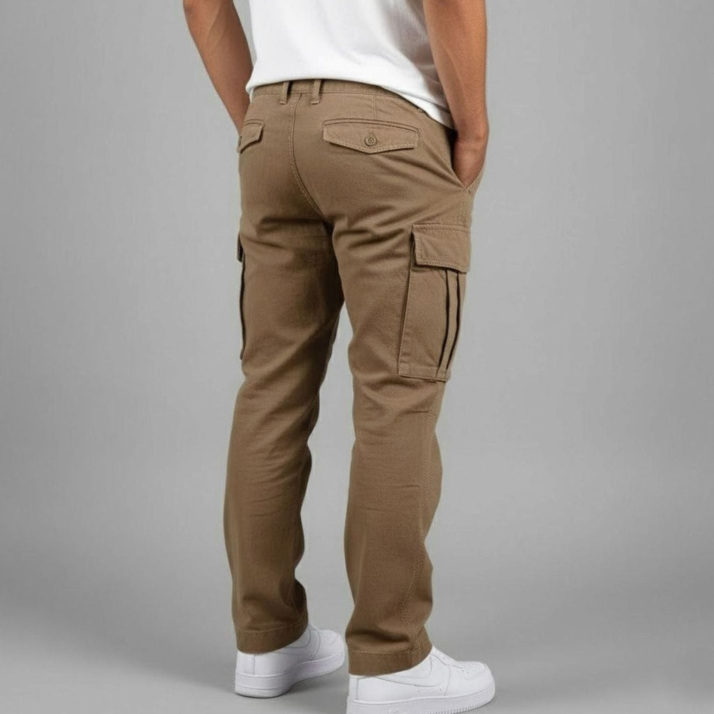 Men's Easy-Fit Urban Cargo Pants with Rear Pockets