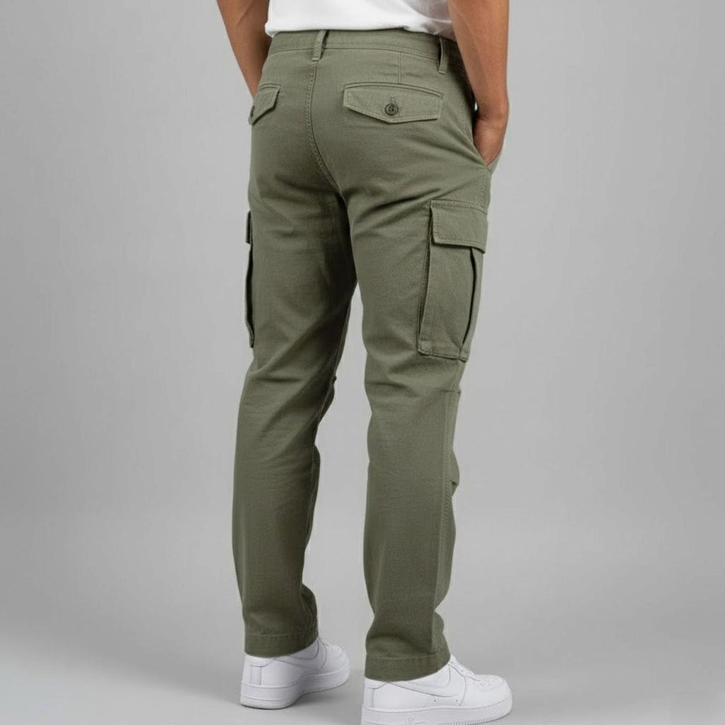 Men's Easy-Fit Urban Cargo Pants with Rear Pockets