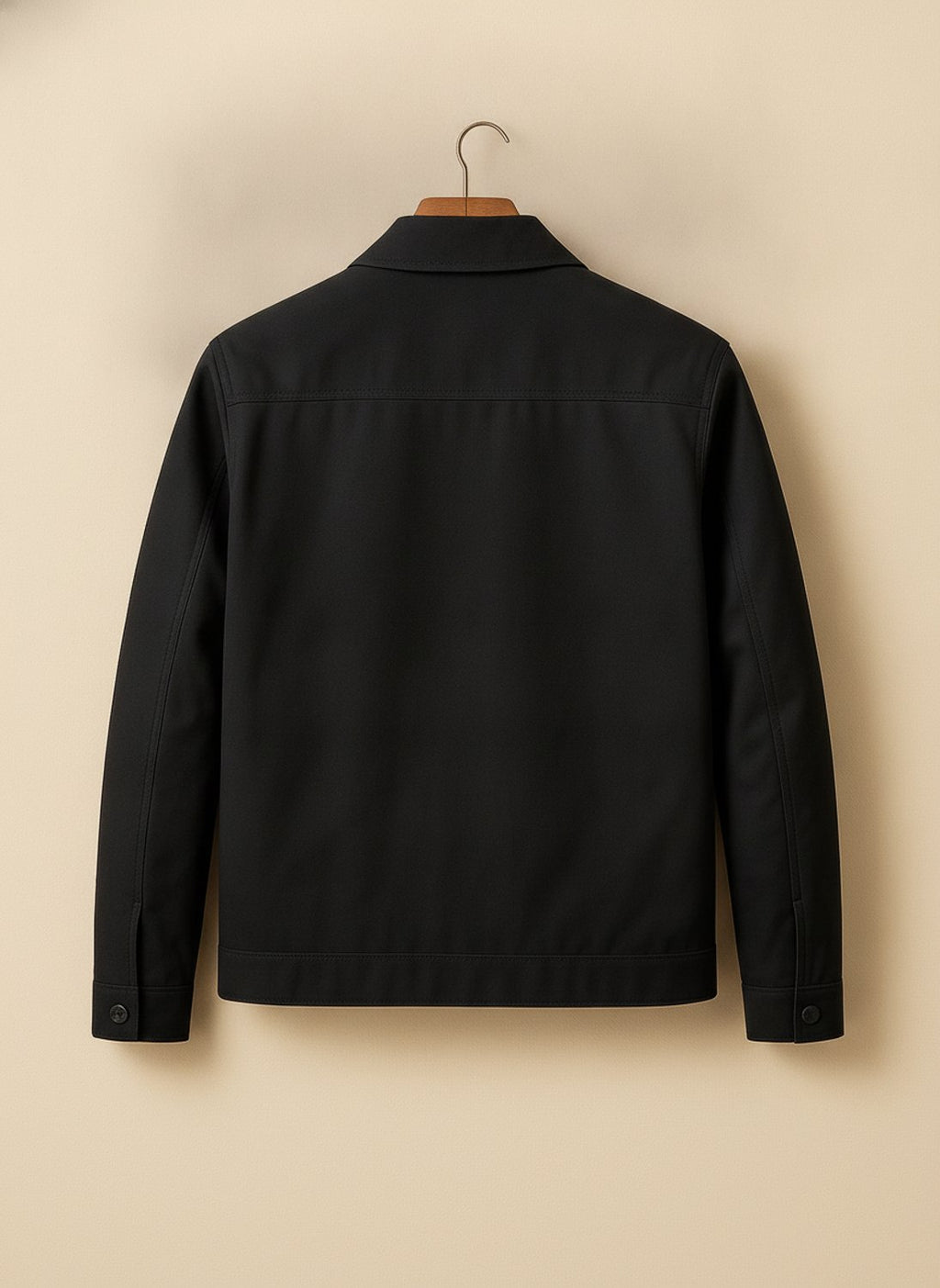 Men's Classic Harrington Zip Jacket with Contrast Check Lining