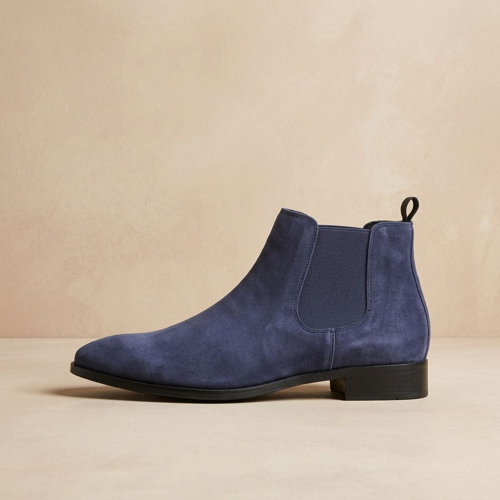 Men's Polished Pull-On Leather Chelsea Boots for Work and Weekends