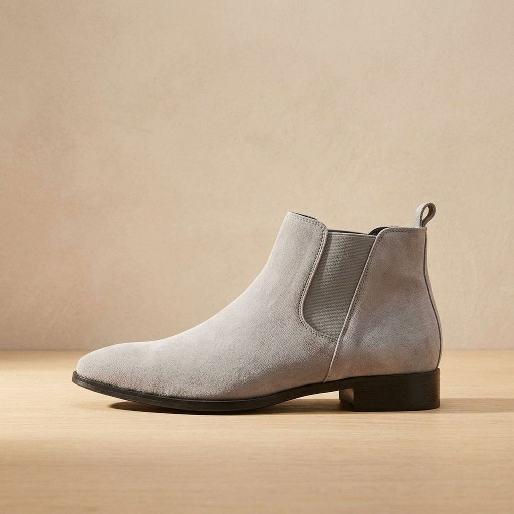Men's Polished Pull-On Leather Chelsea Boots for Work and Weekends