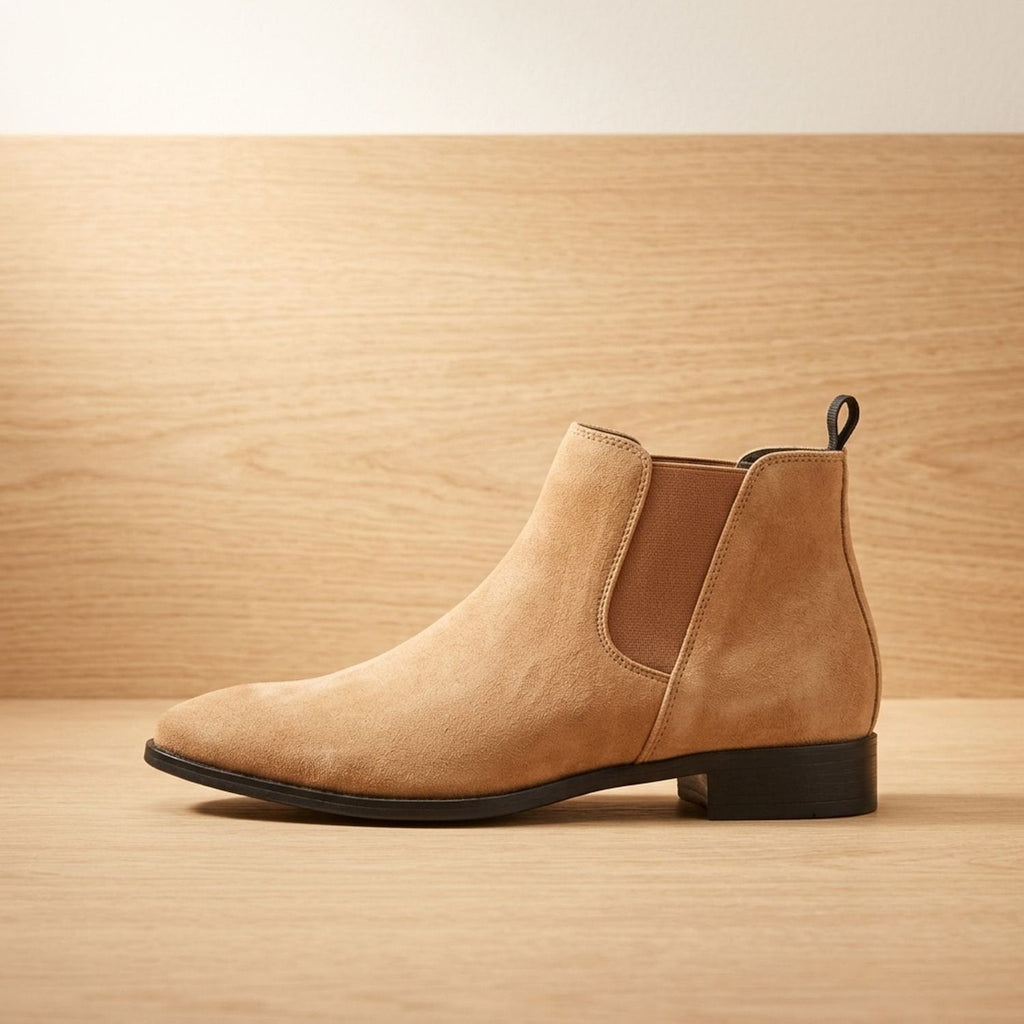 Men's Polished Pull-On Leather Chelsea Boots for Work and Weekends