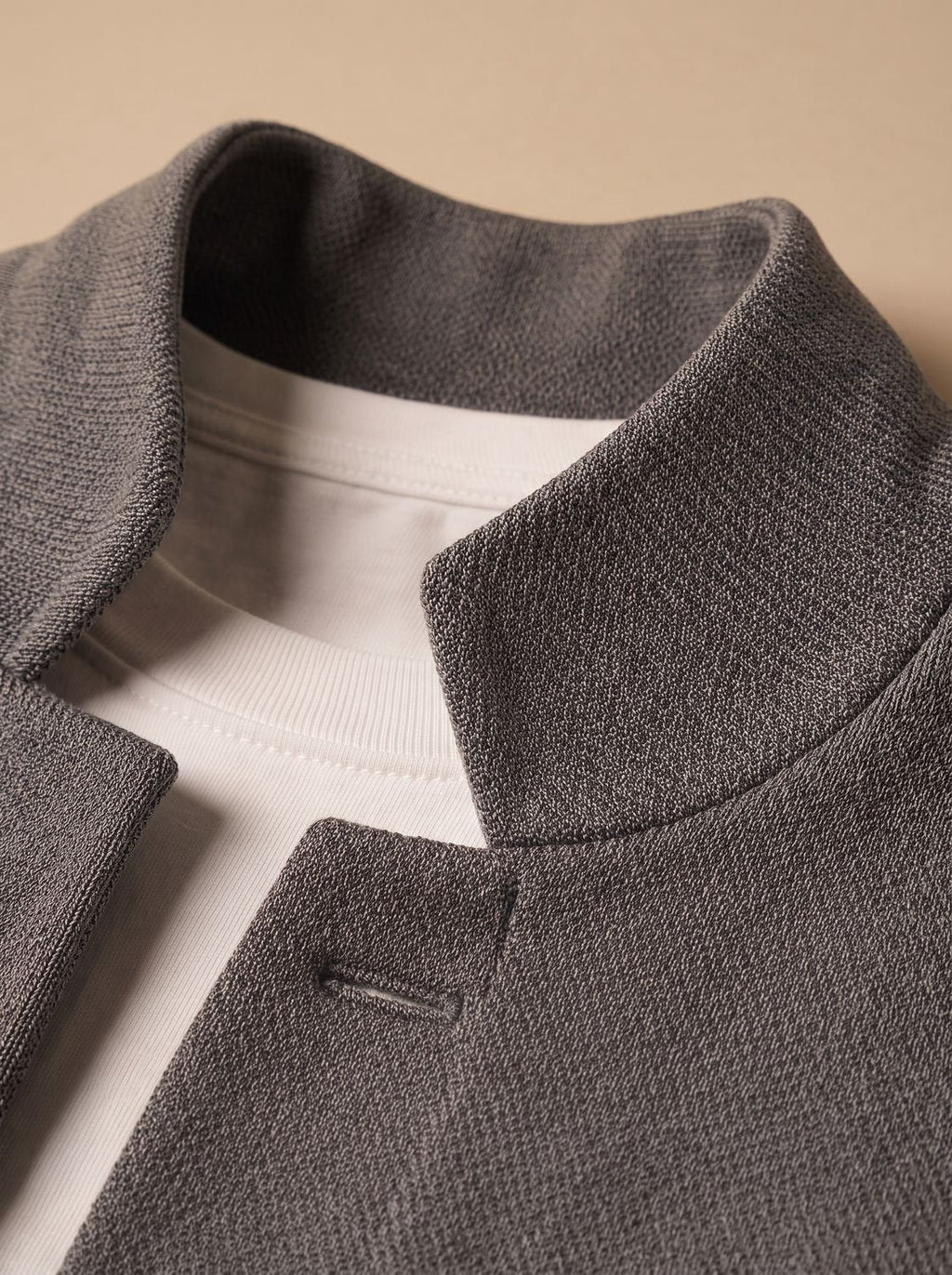 Men's Casual Textured Cardigan with Button Placket
