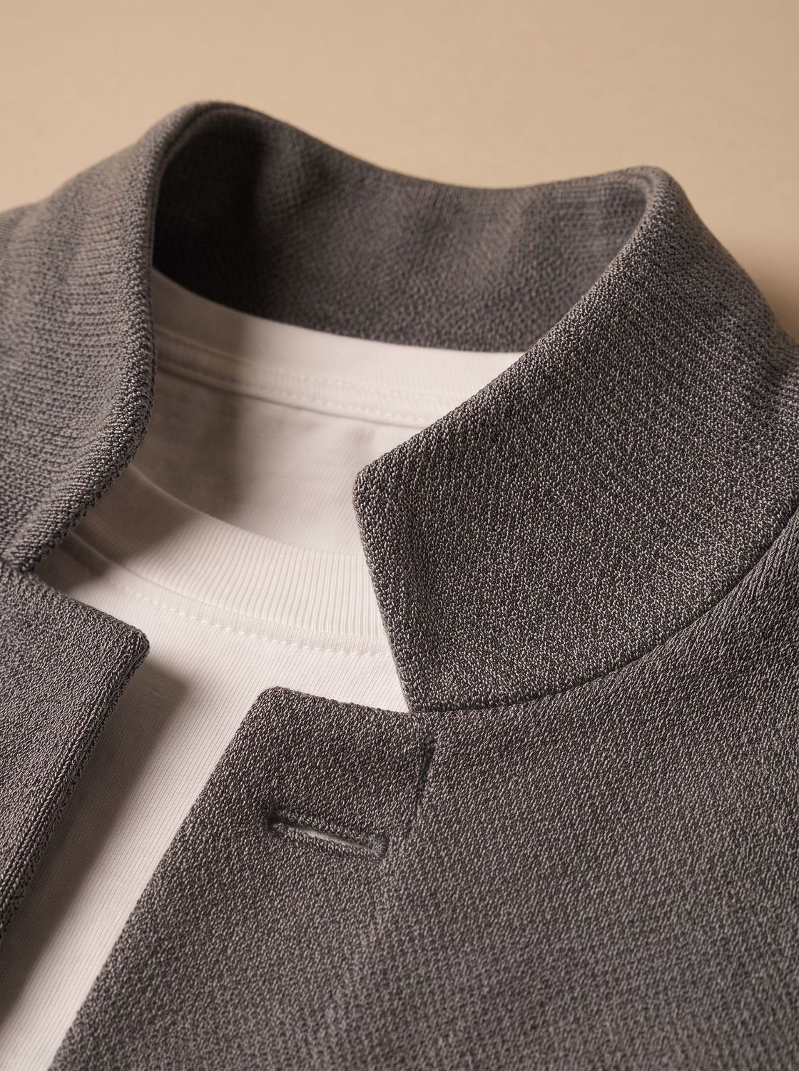 Men's Casual Textured Cardigan with Button Placket
